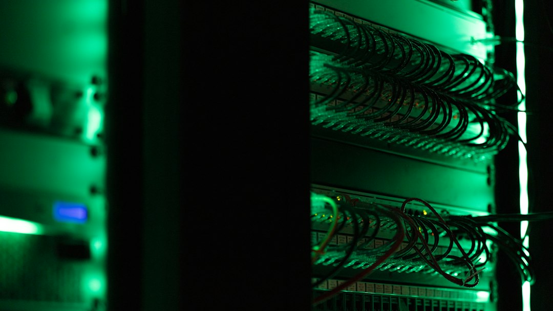 Modern data center server racks representing JomeTech Hosting infrastructure